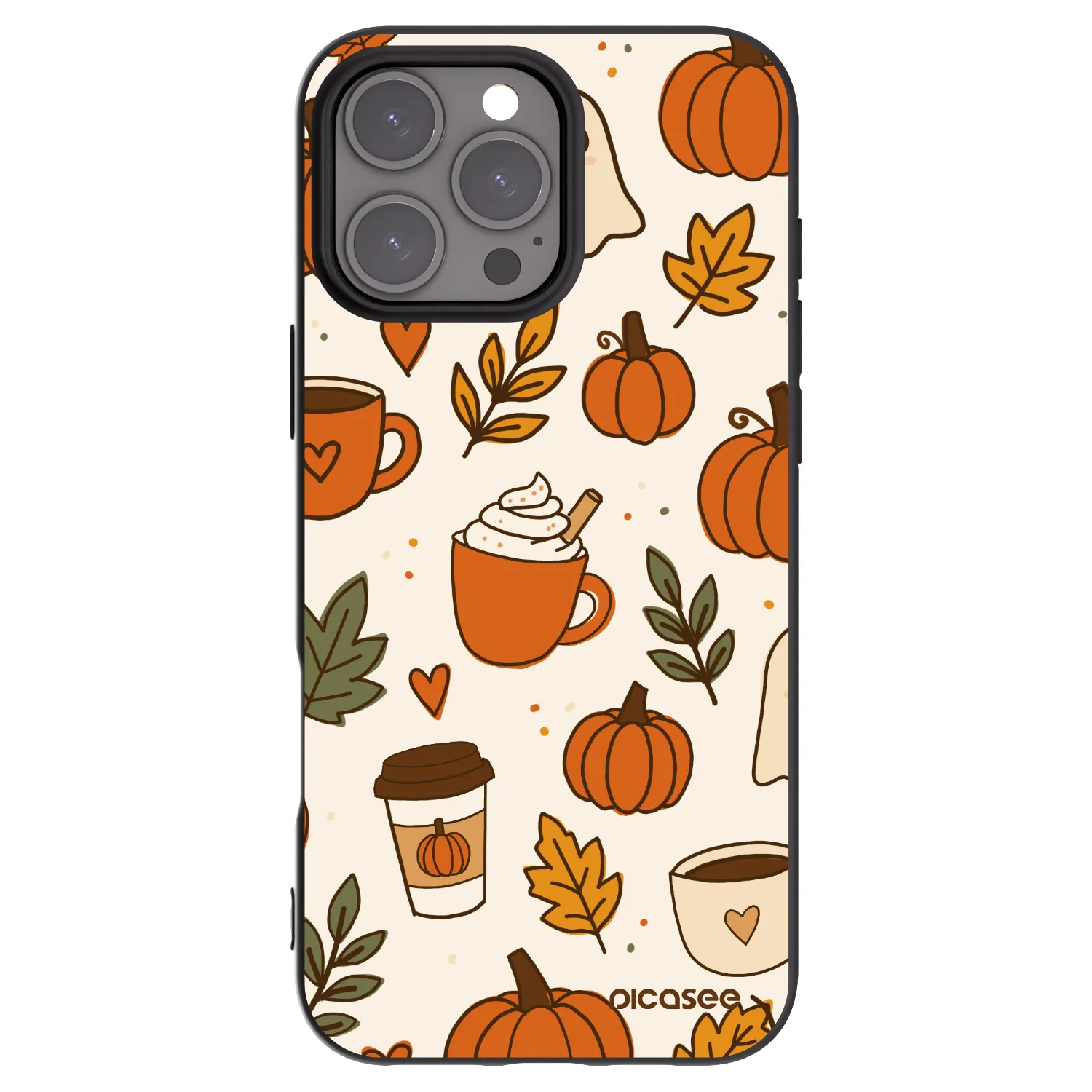 Picasee crna silikonska maskica za Apple iPhone 16 Pro Max - Fall vibes