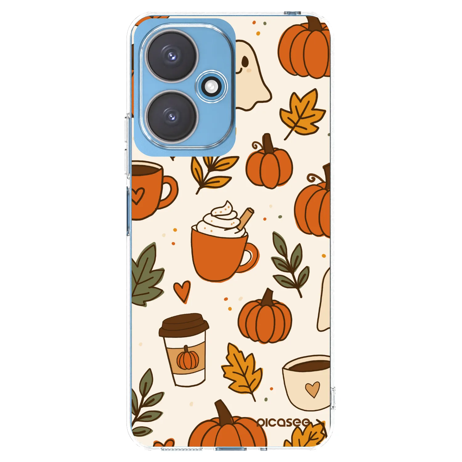 Picasee silikonska prozirna maskica za Xiaomi Redmi 13C 5G - Fall vibes