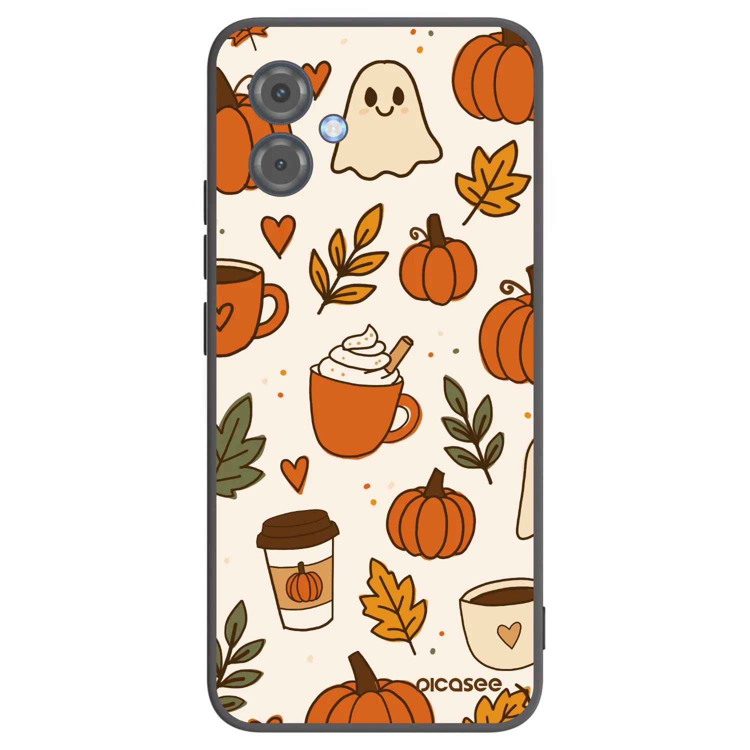 Picasee crna silikonska maskica za Motorola Moto G14 - Fall vibes