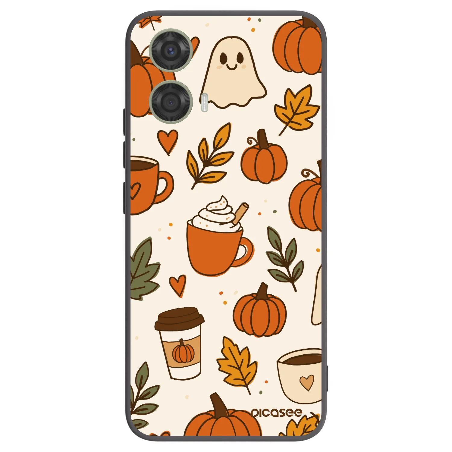 Picasee crna silikonska maskica za Motorola Moto G24 - Fall vibes