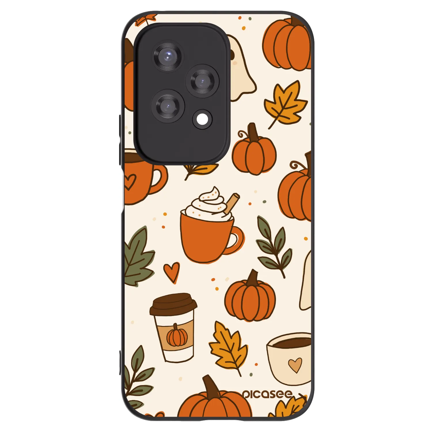 Picasee crna silikonska maskica za Honor 200 Lite - Fall vibes
