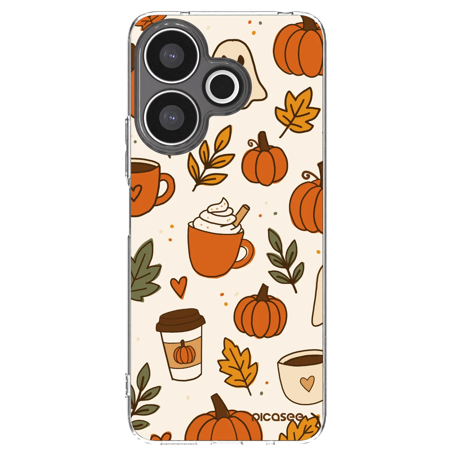 Picasee silikonska prozirna maskica za Xiaomi Redmi 13 4G - Fall vibes