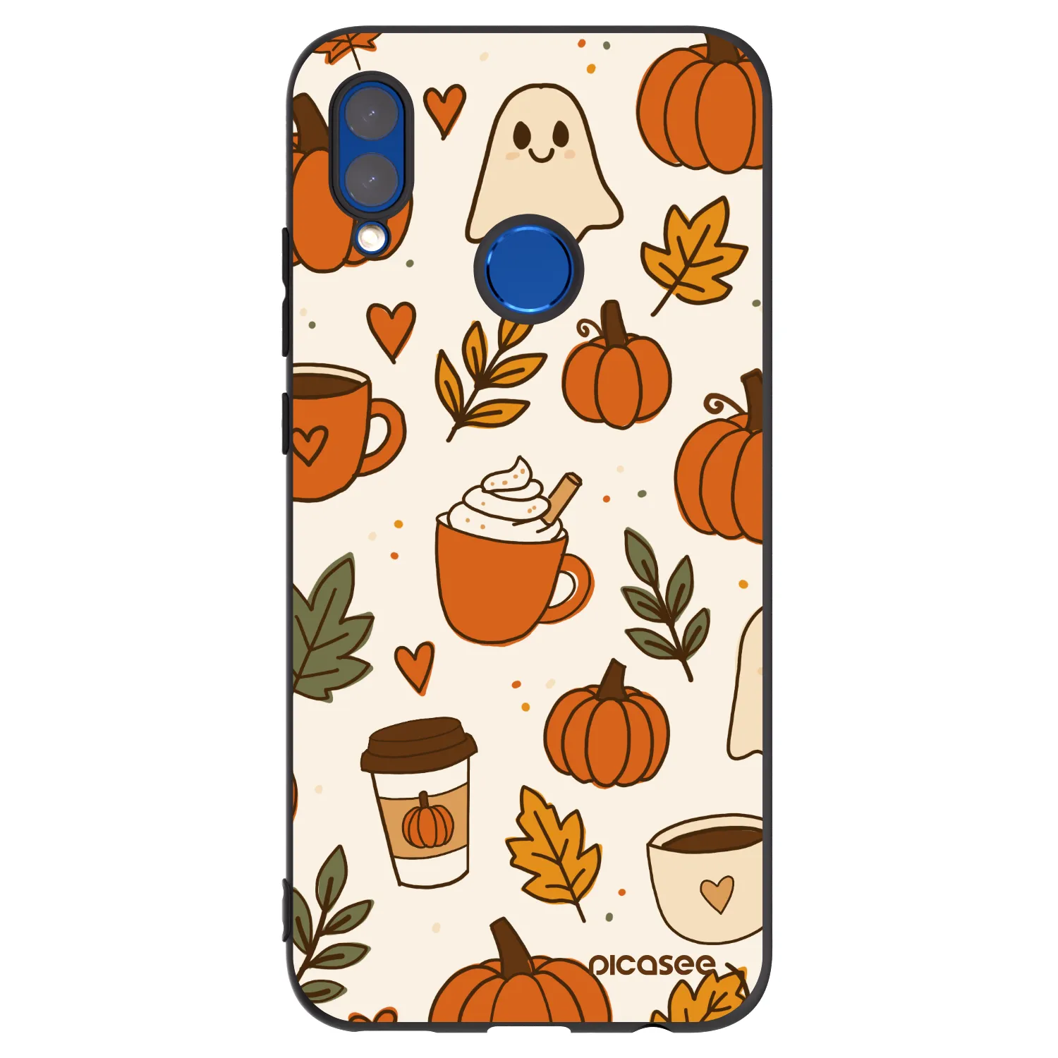 Picasee crna silikonska maskica za Honor 10 Lite - Fall vibes