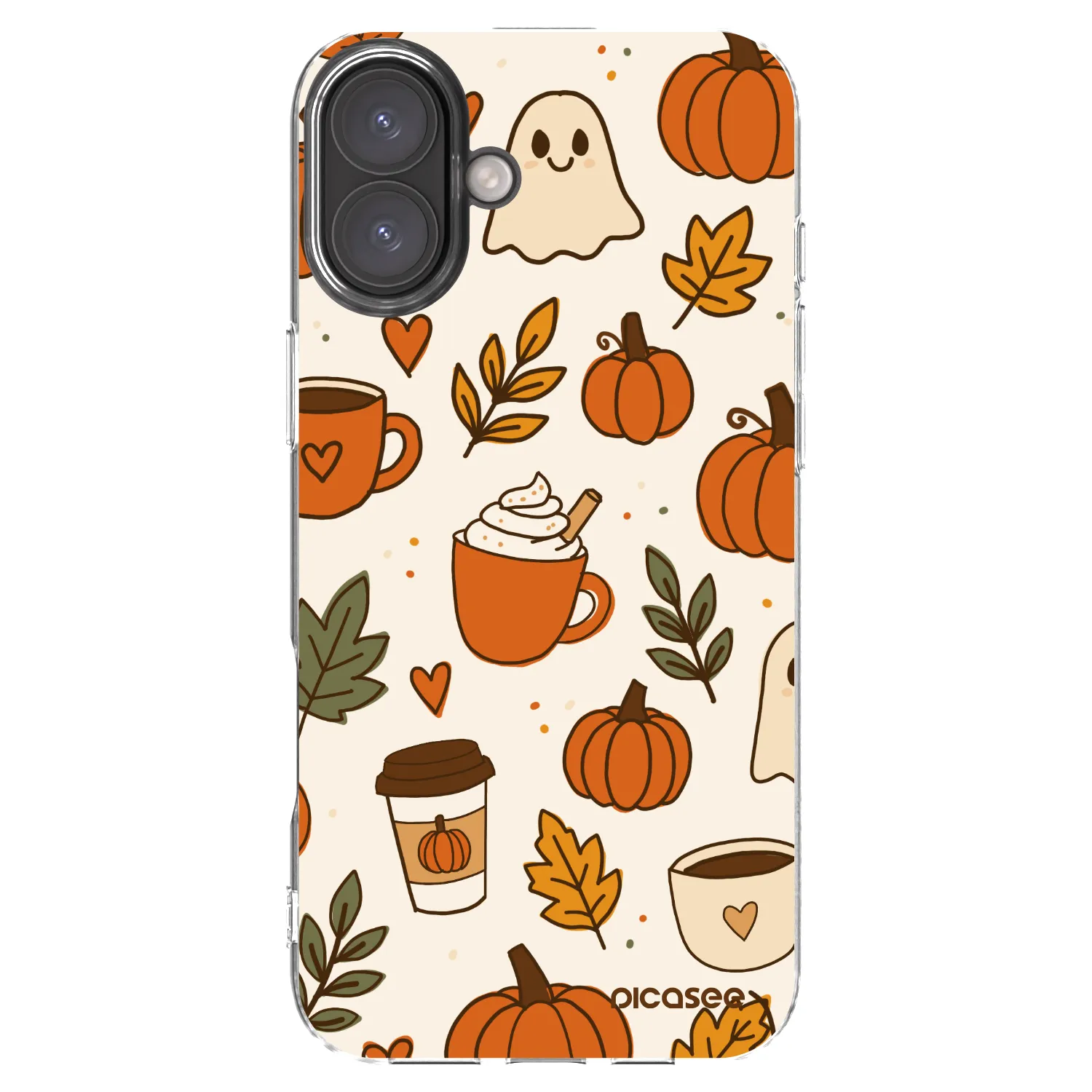 Picasee silikonska prozirna maskica za Apple iPhone 16 Plus - Fall vibes