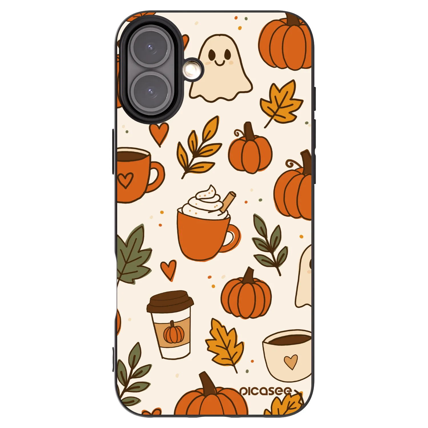 Picasee crna silikonska maskica za Apple iPhone 16 Plus - Fall vibes