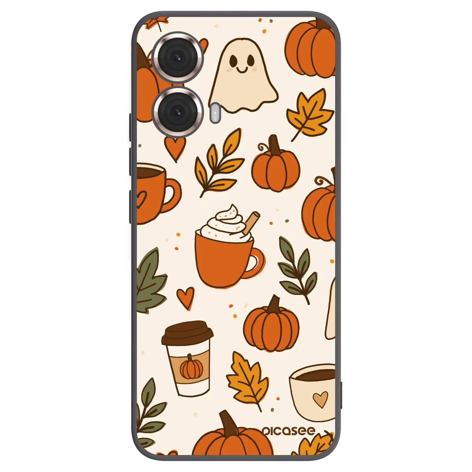 Picasee crna silikonska maskica za Motorola Moto G85 - Fall vibes