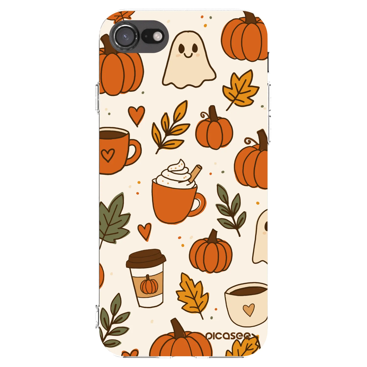 Picasee silikonska prozirna maskica za Apple iPhone 7 - Fall vibes