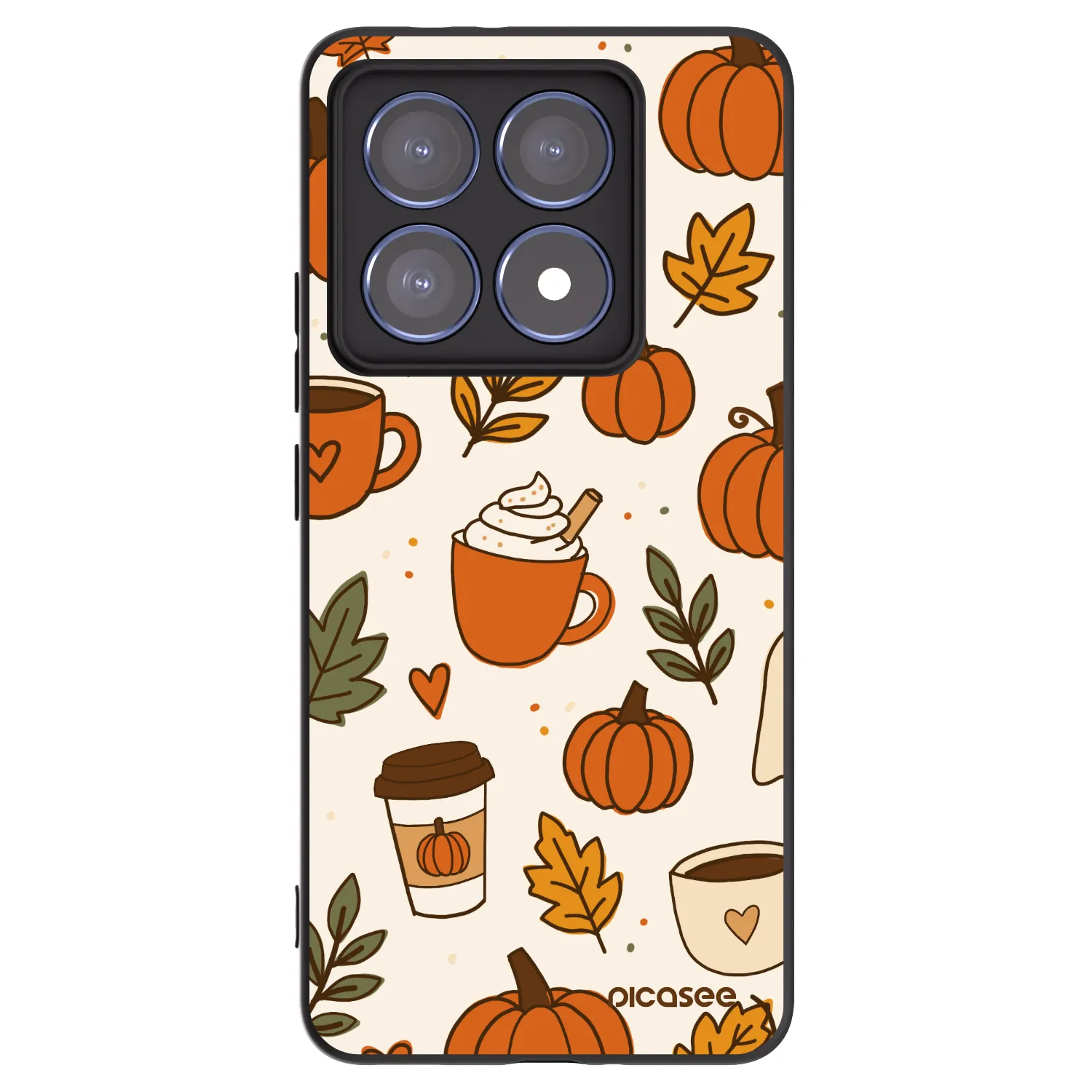 Picasee crna silikonska maskica za Xiaomi 14T Pro - Fall vibes
