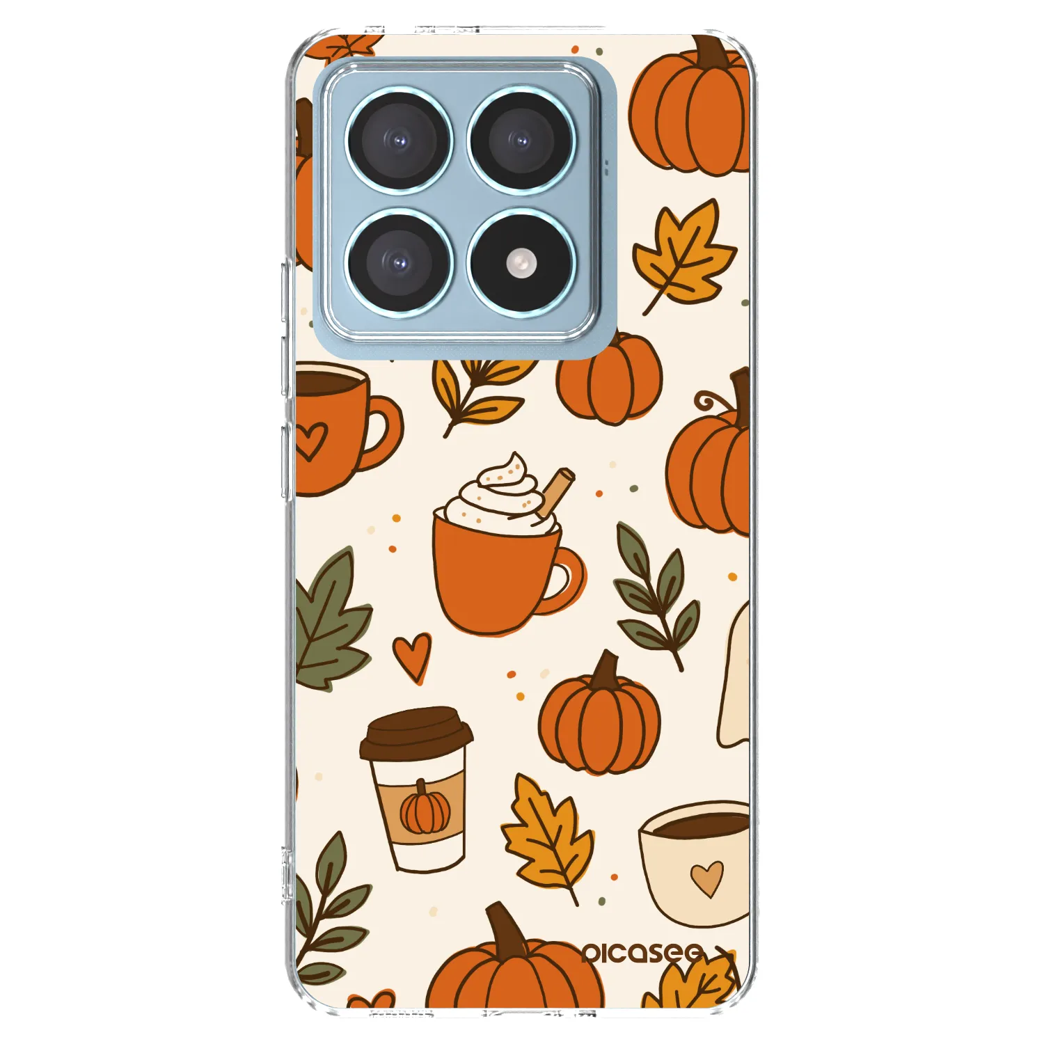 Picasee silikonska prozirna maskica za Xiaomi 14T Pro - Fall vibes