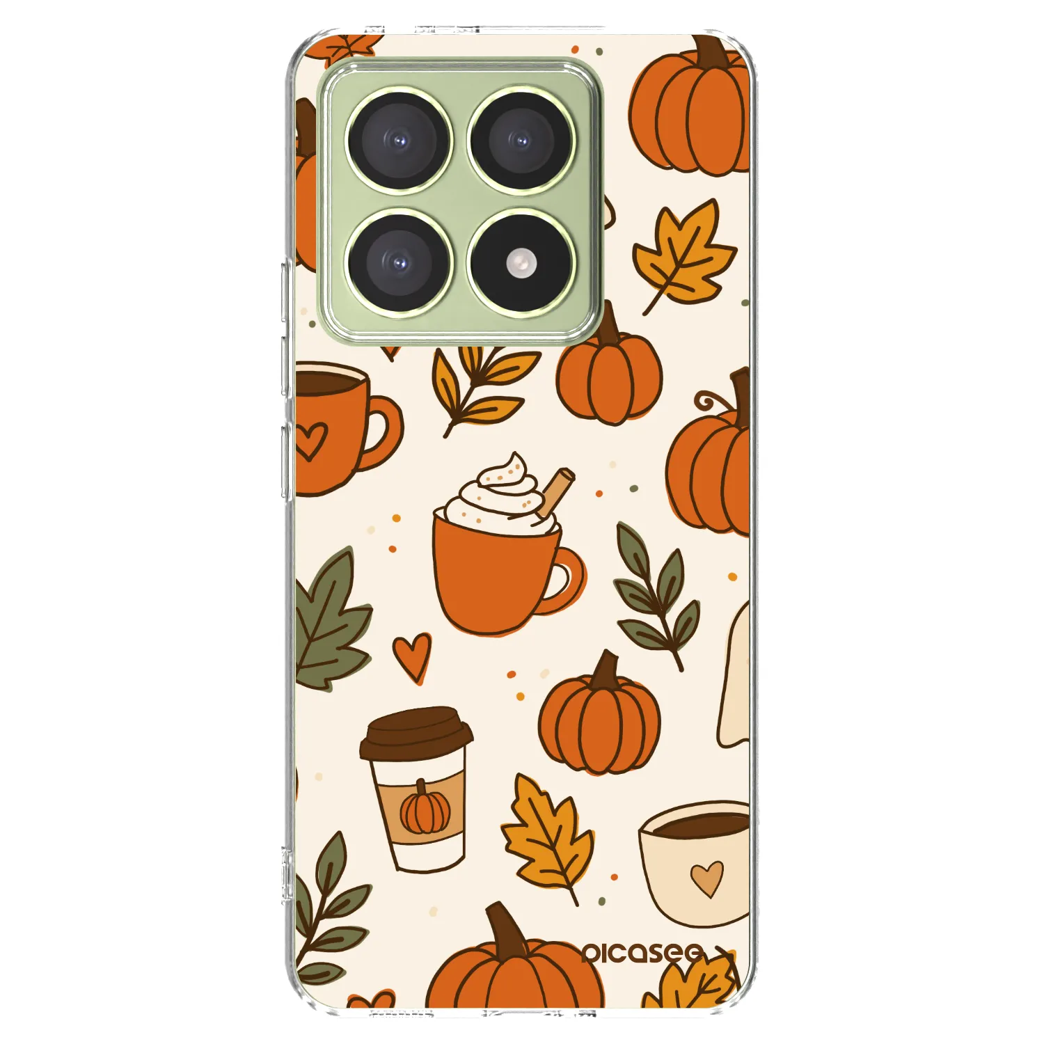 Picasee silikonska prozirna maskica za Xiaomi 14T - Fall vibes