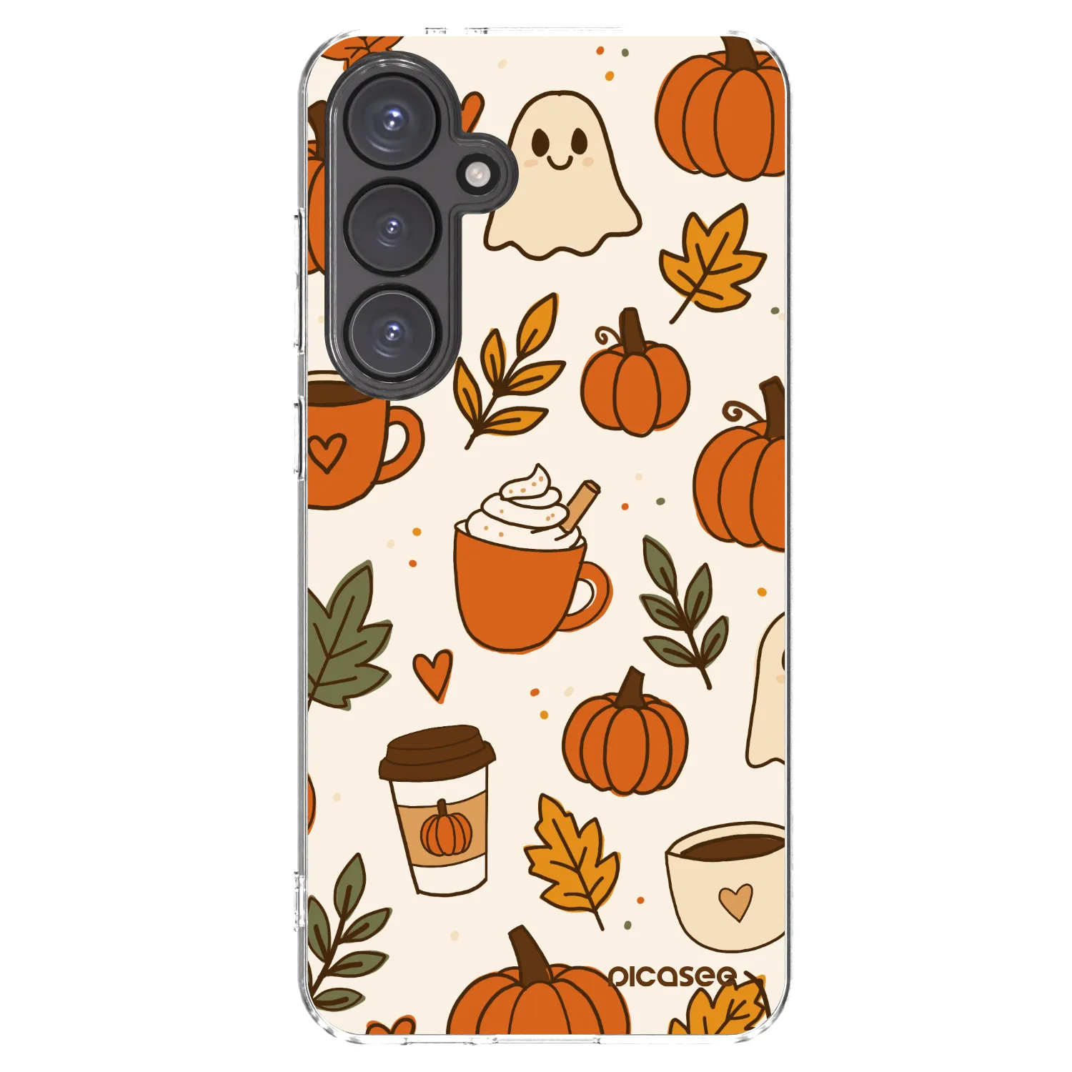 Picasee silikonska prozirna maskica za Samsung Galaxy S24 FE S721B - Fall vibes
