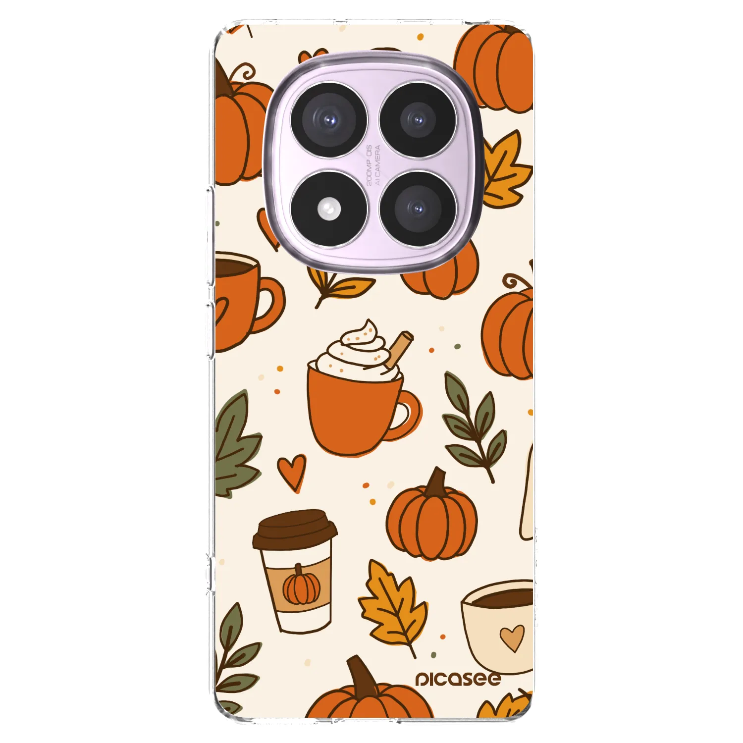 Picasee silikonska prozirna maskica za Xiaomi Redmi Note 14 Pro 5G - Fall vibes