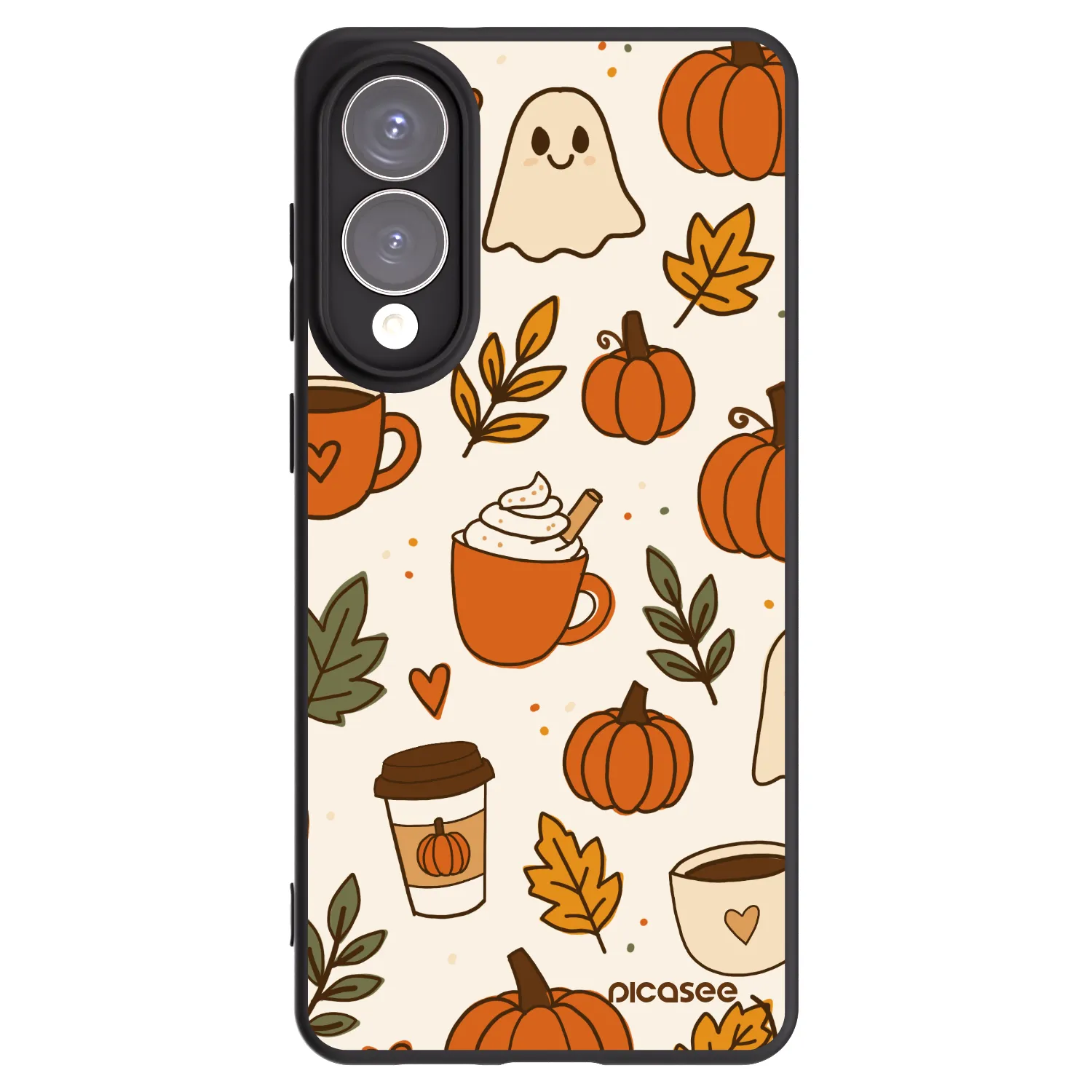Picasee crna silikonska maskica za Samsung Galaxy S25 Edge 5G - Fall vibes