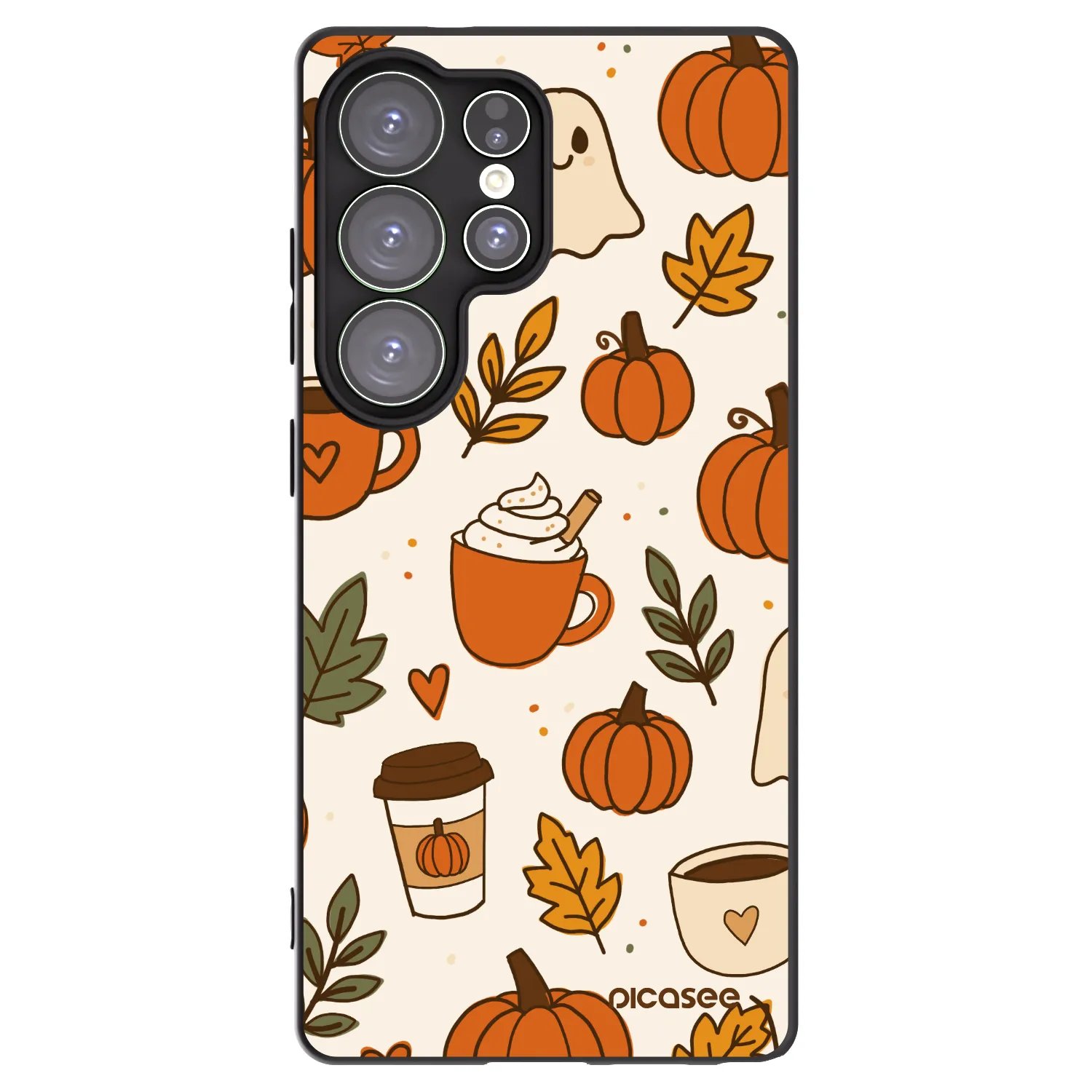 Picasee crna silikonska maskica za Samsung Galaxy S25 Ultra 5G - Fall vibes