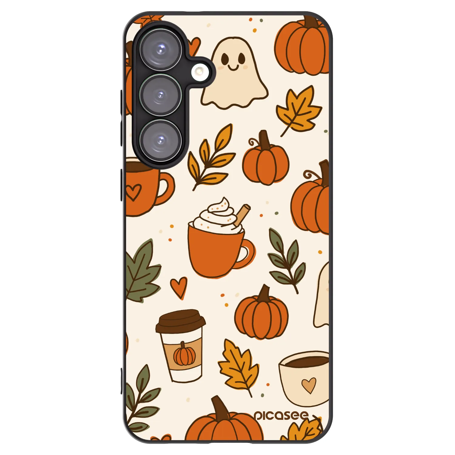 Picasee crna silikonska maskica za Samsung Galaxy S25+ 5G - Fall vibes