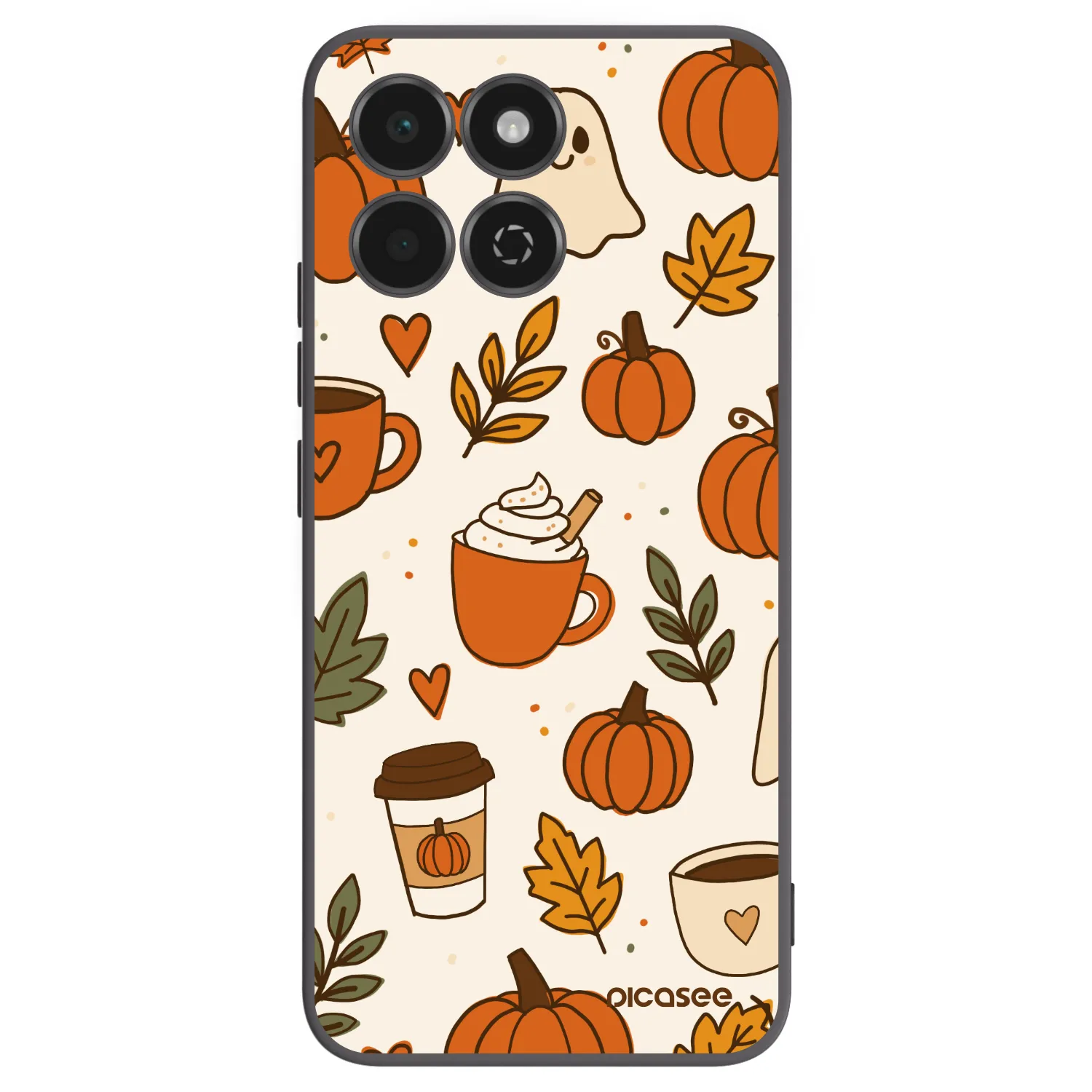 Picasee crna silikonska maskica za Honor 200 Smart 5G - Fall vibes