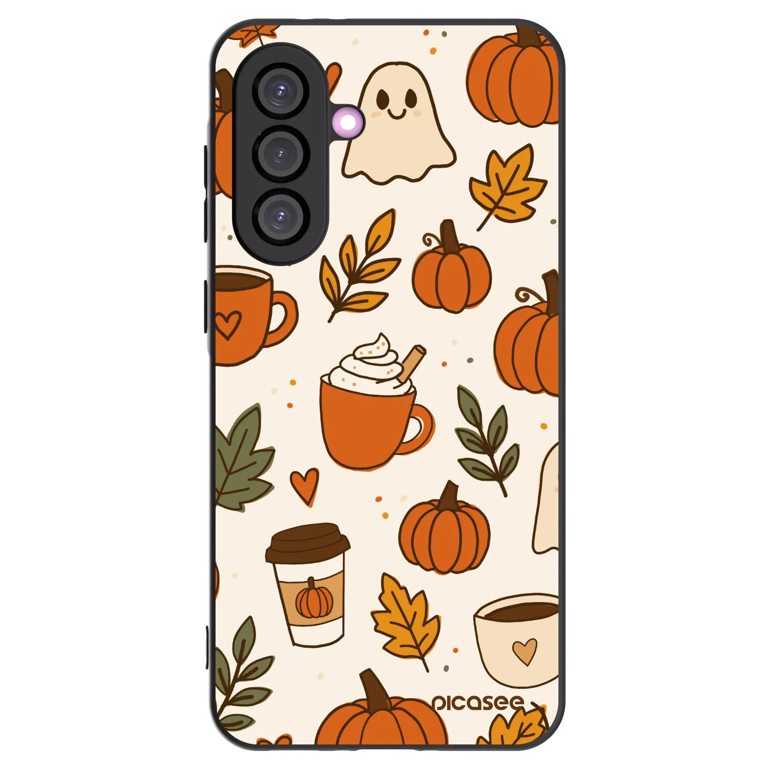 Picasee crna silikonska maskica za Samsung Galaxy A56 5G A566B - Fall vibes