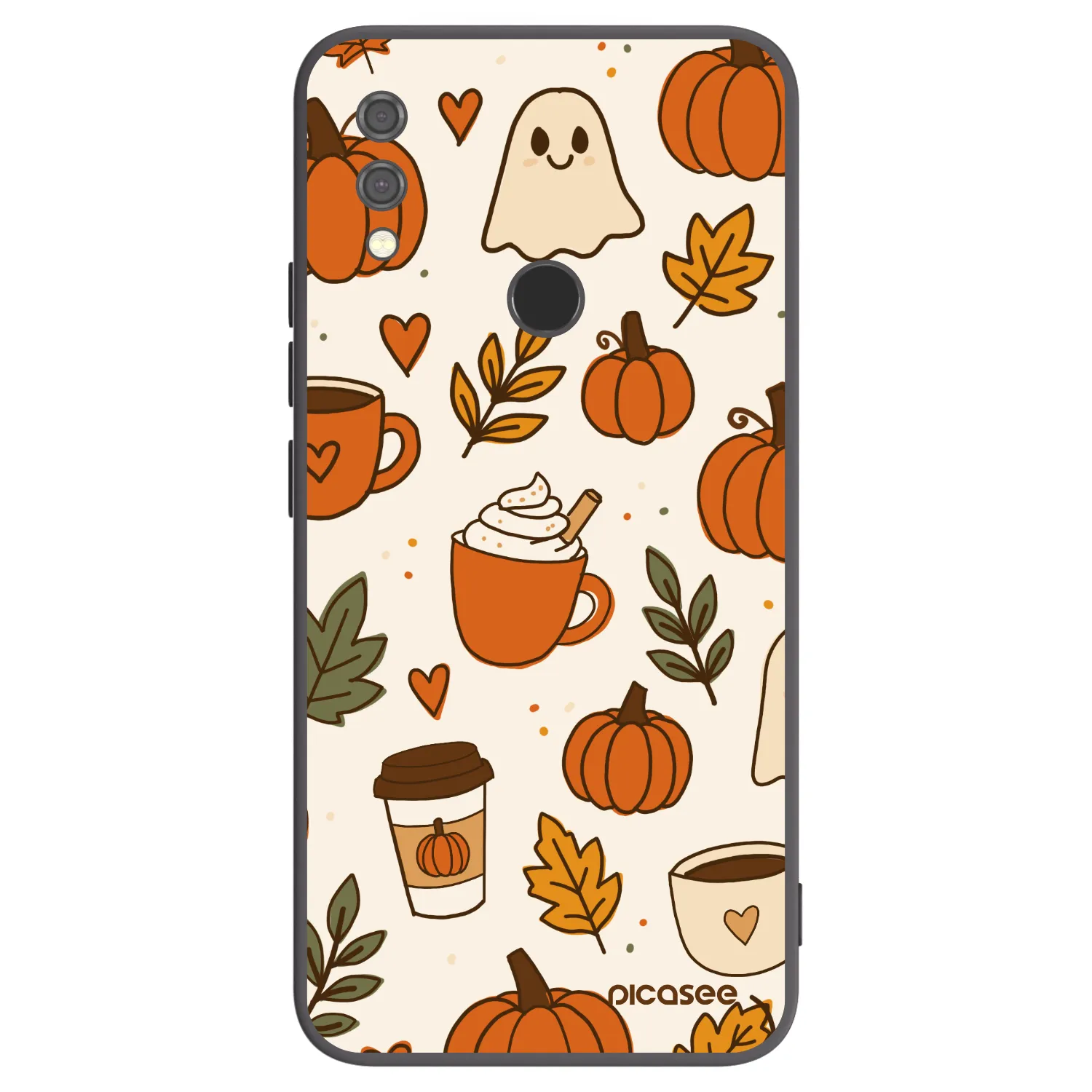 Picasee crna silikonska maskica za Xiaomi Redmi Note 7 - Fall vibes