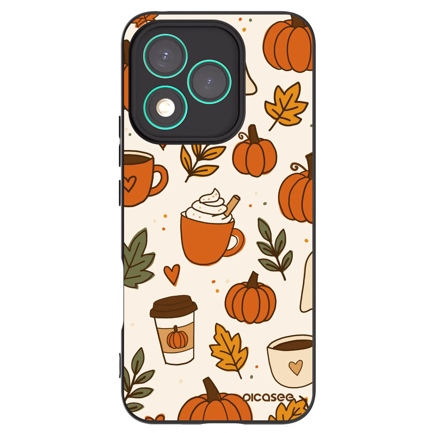 Picasee crna silikonska maskica za Honor 400 Lite 5G - Fall vibes