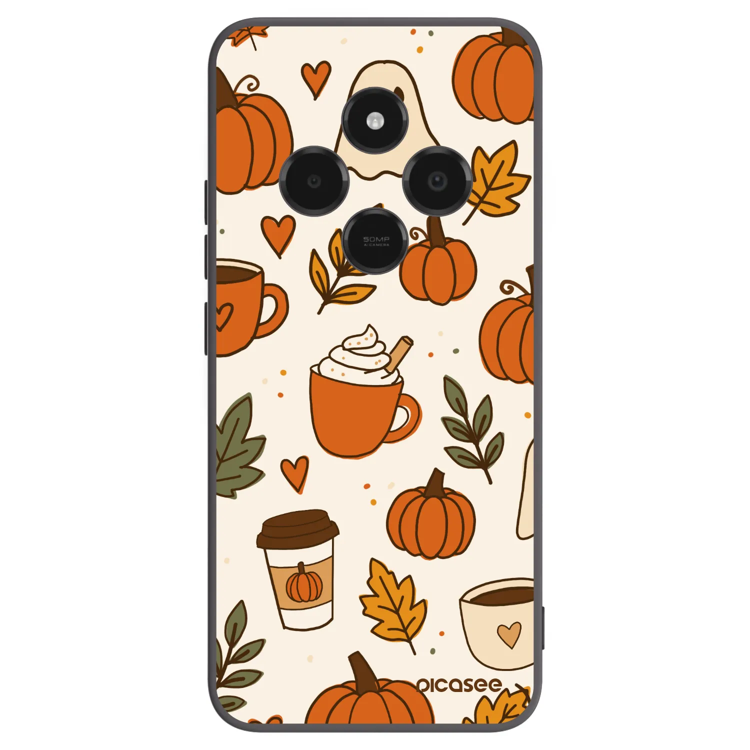 Picasee crna silikonska maskica za Xiaomi Poco C75 - Fall vibes