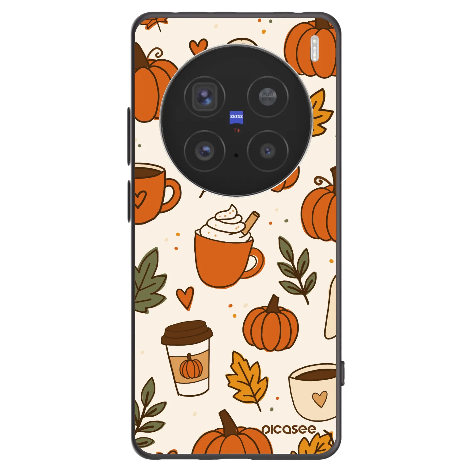 Picasee crna silikonska maskica za Vivo X200 Pro - Fall vibes