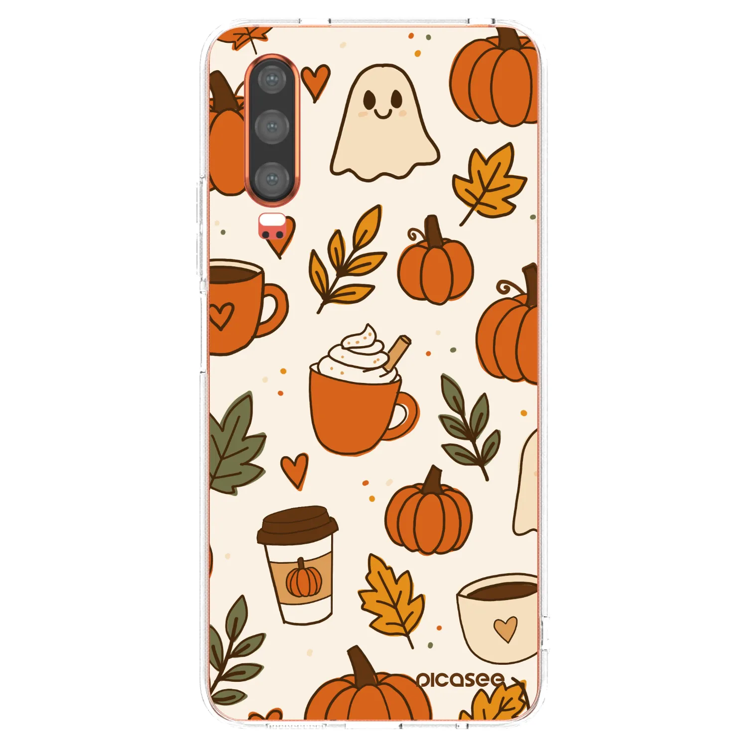 Picasee silikonska prozirna maskica za Huawei P30 - Fall vibes