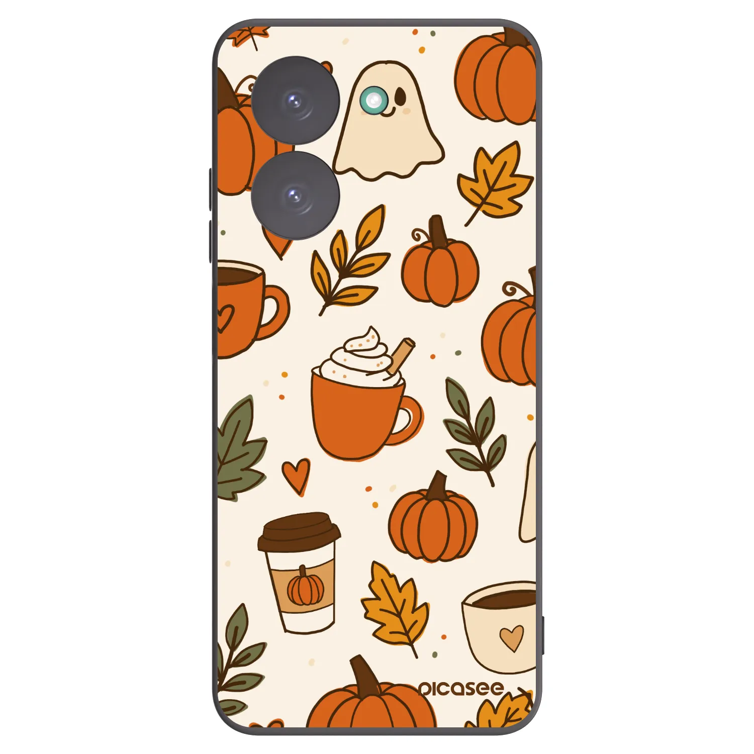 Picasee crna silikonska maskica za Xiaomi Redmi A5 - Fall vibes