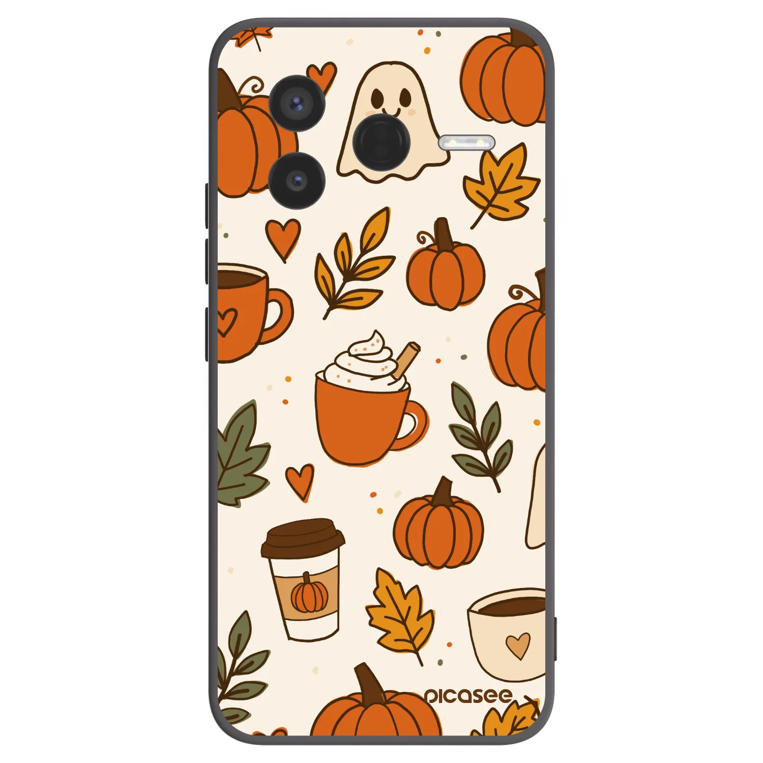 Picasee crna silikonska maskica za Xiaomi Poco F7 Pro 5G - Fall vibes
