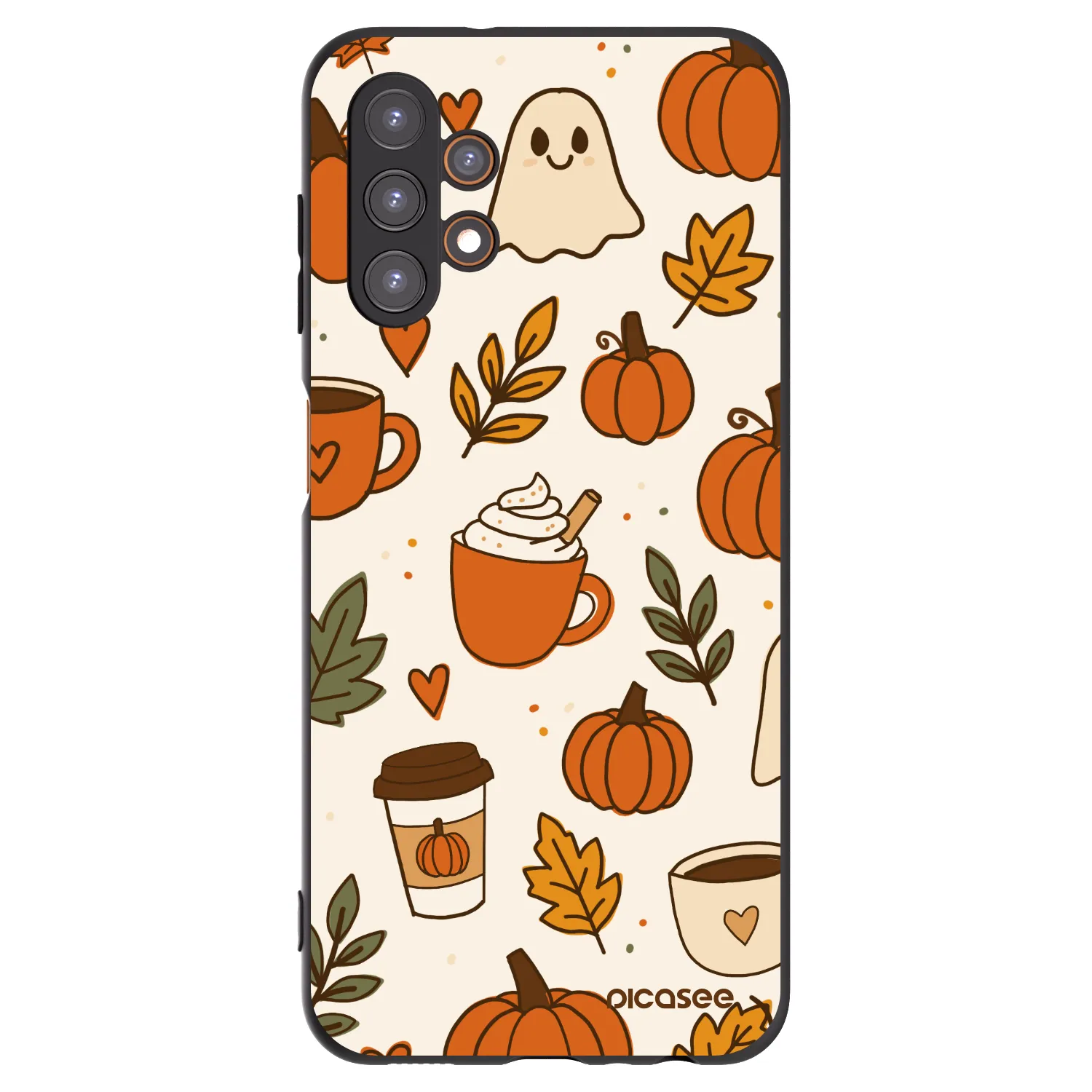 Picasee crna silikonska maskica za Samsung Galaxy A13 5G - Fall vibes
