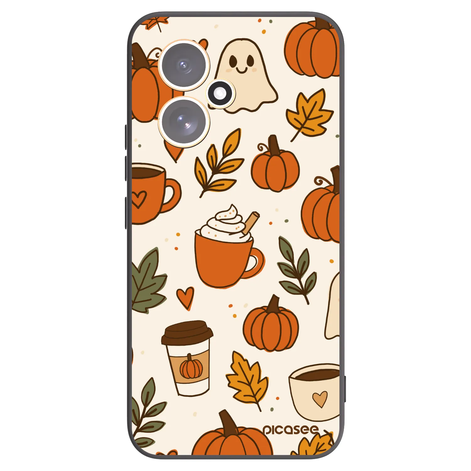 Picasee crna silikonska maskica za Honor 400 5G - Fall vibes
