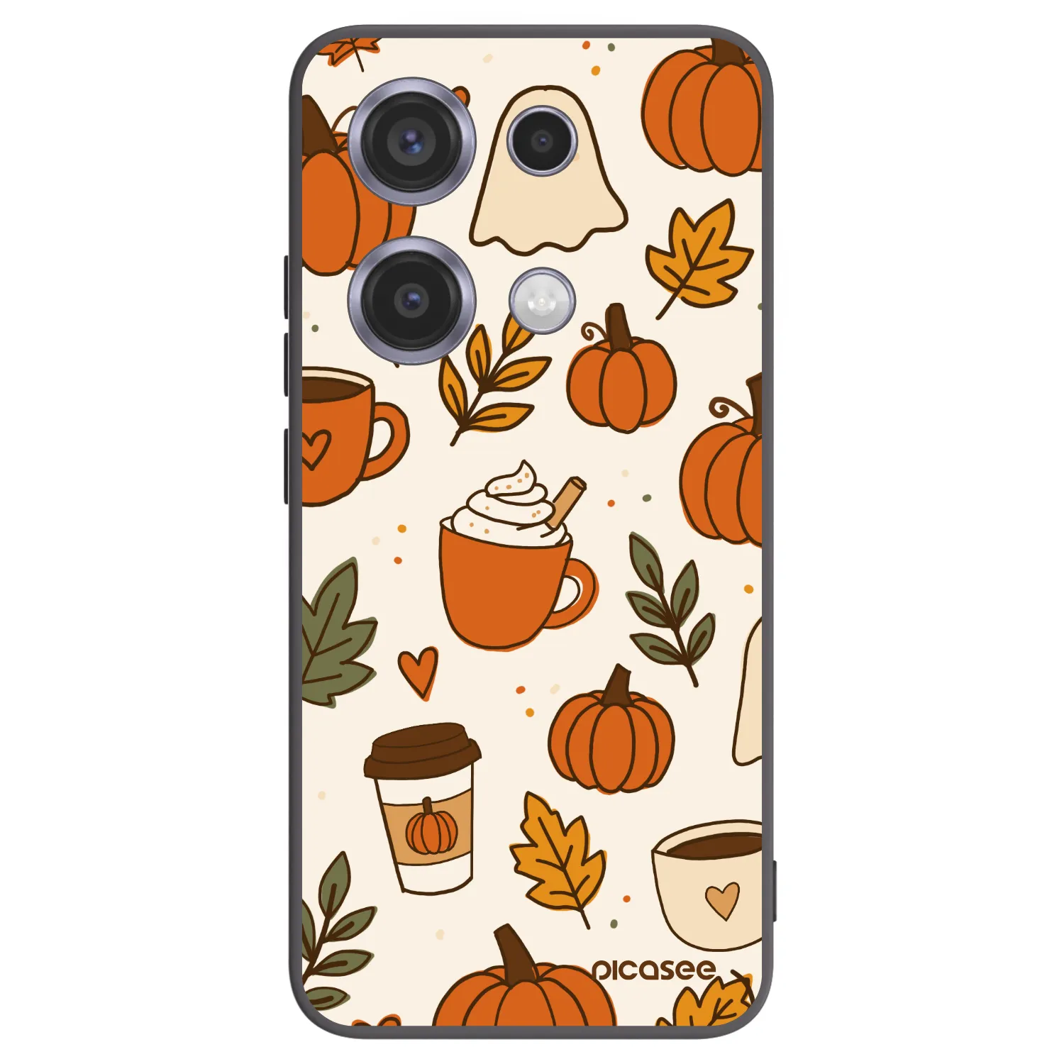 Picasee crna silikonska maskica za Xiaomi Redmi Note 14S - Fall vibes