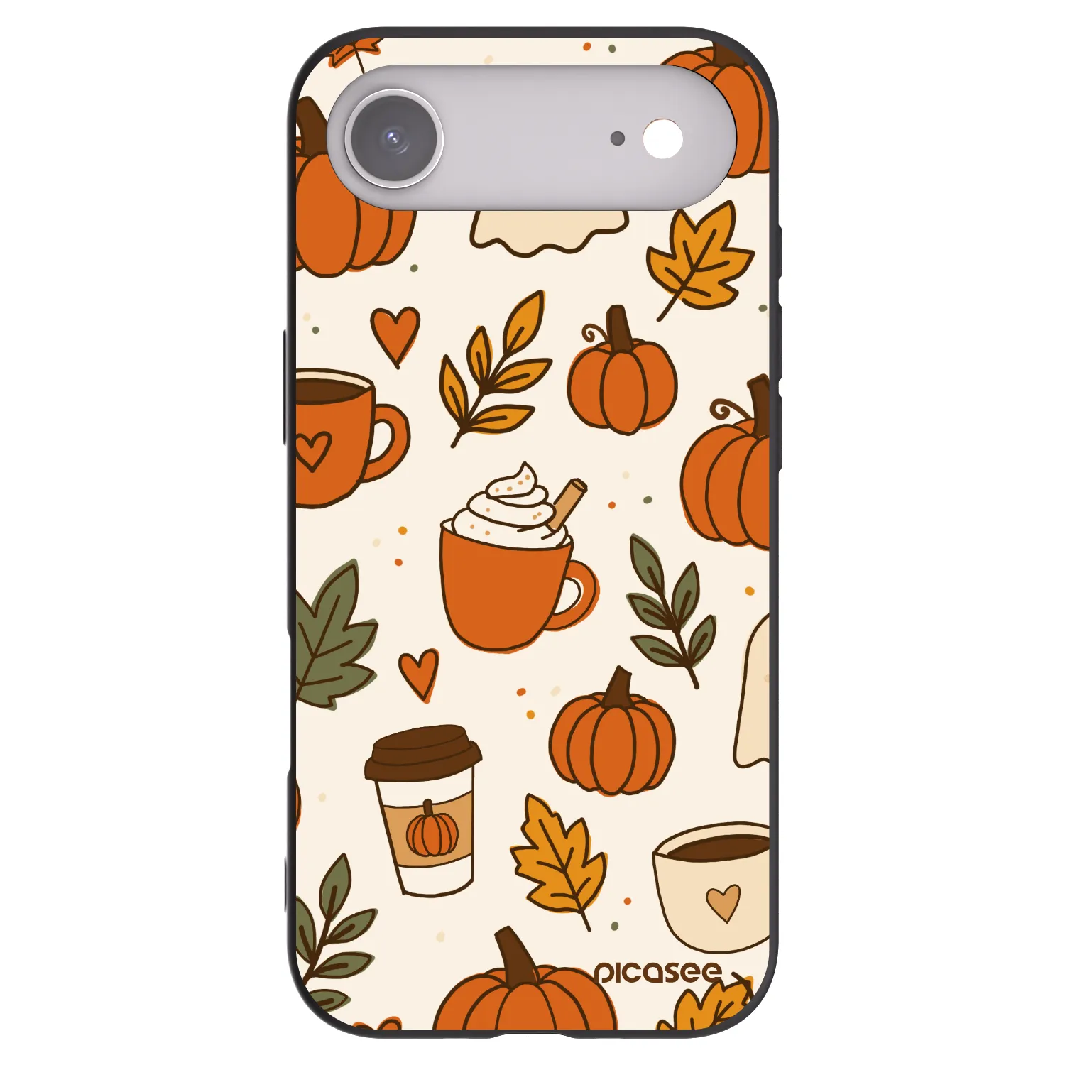 Picasee crna silikonska maskica za Apple iPhone Air - Fall vibes