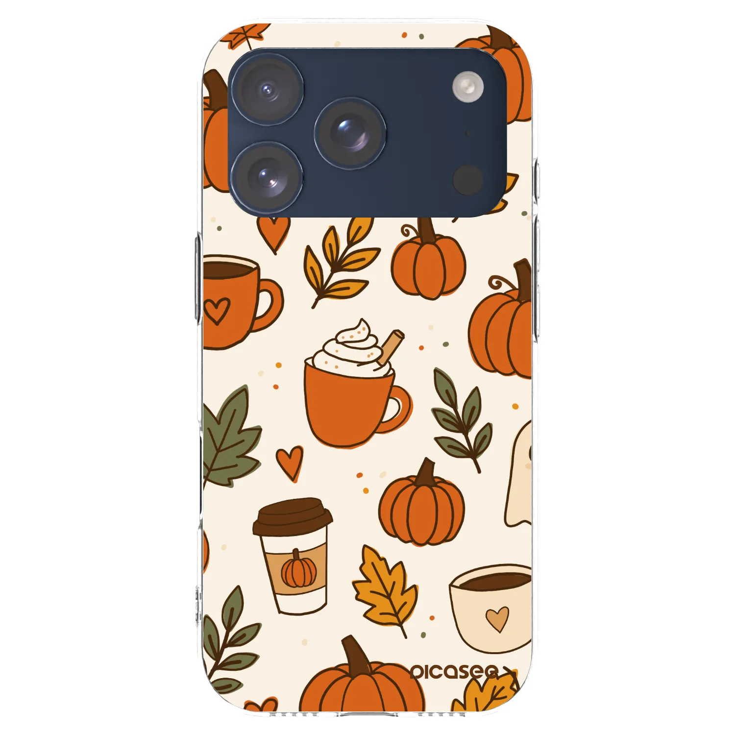 Picasee silikonska prozirna maskica za Apple iPhone 17 Pro - Fall vibes