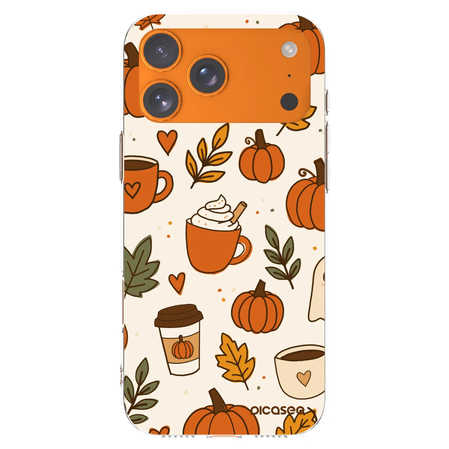 Picasee silikonska prozirna maskica za Apple iPhone 17 Pro Max - Fall vibes