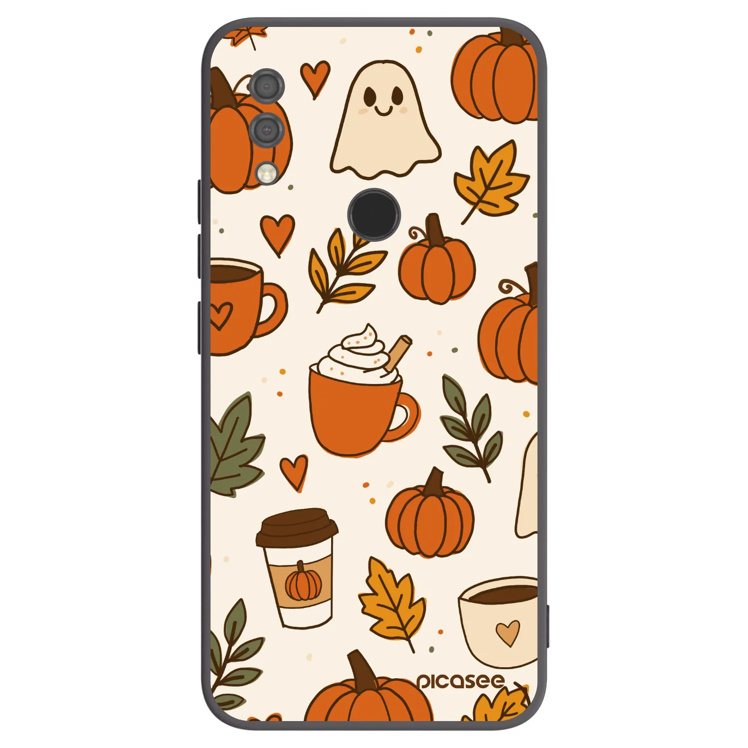 Picasee crna silikonska maskica za Xiaomi Redmi 7 - Fall vibes