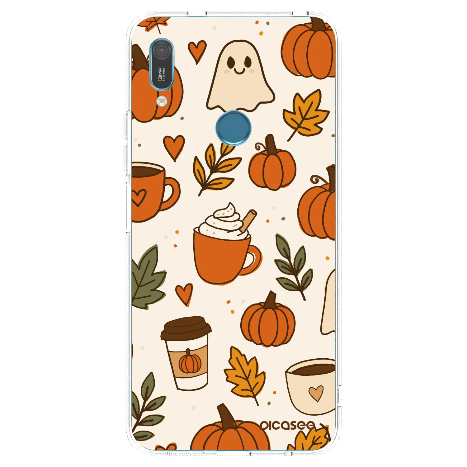 Picasee silikonska prozirna maskica za Huawei Y6 2019 - Fall vibes