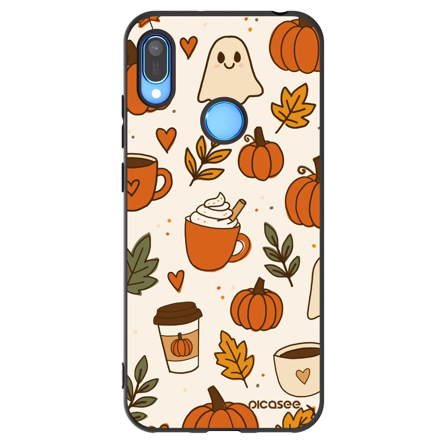 Picasee crna silikonska maskica za Huawei Y6 2019 - Fall vibes