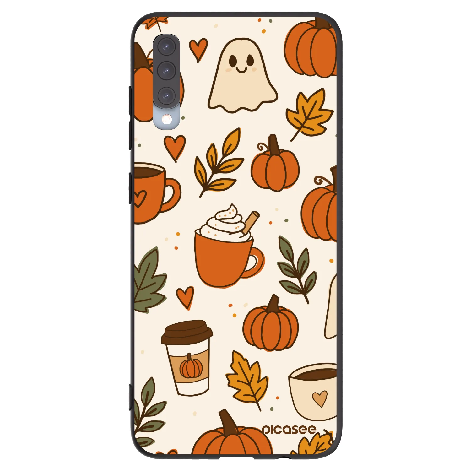 Picasee crna silikonska maskica za Samsung Galaxy A70 A705F - Fall vibes