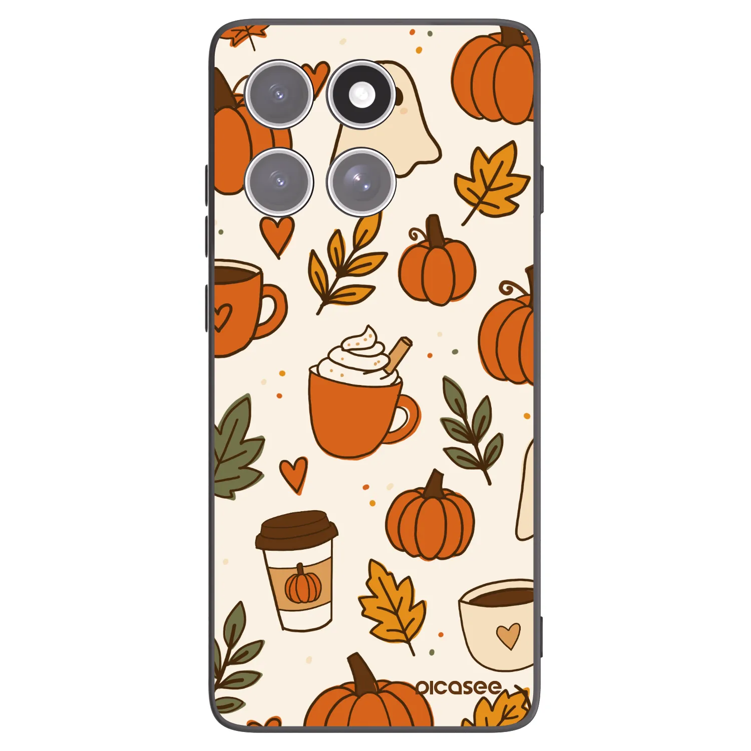 Picasee crna silikonska maskica za Motorola Edge 60 Pro - Fall vibes