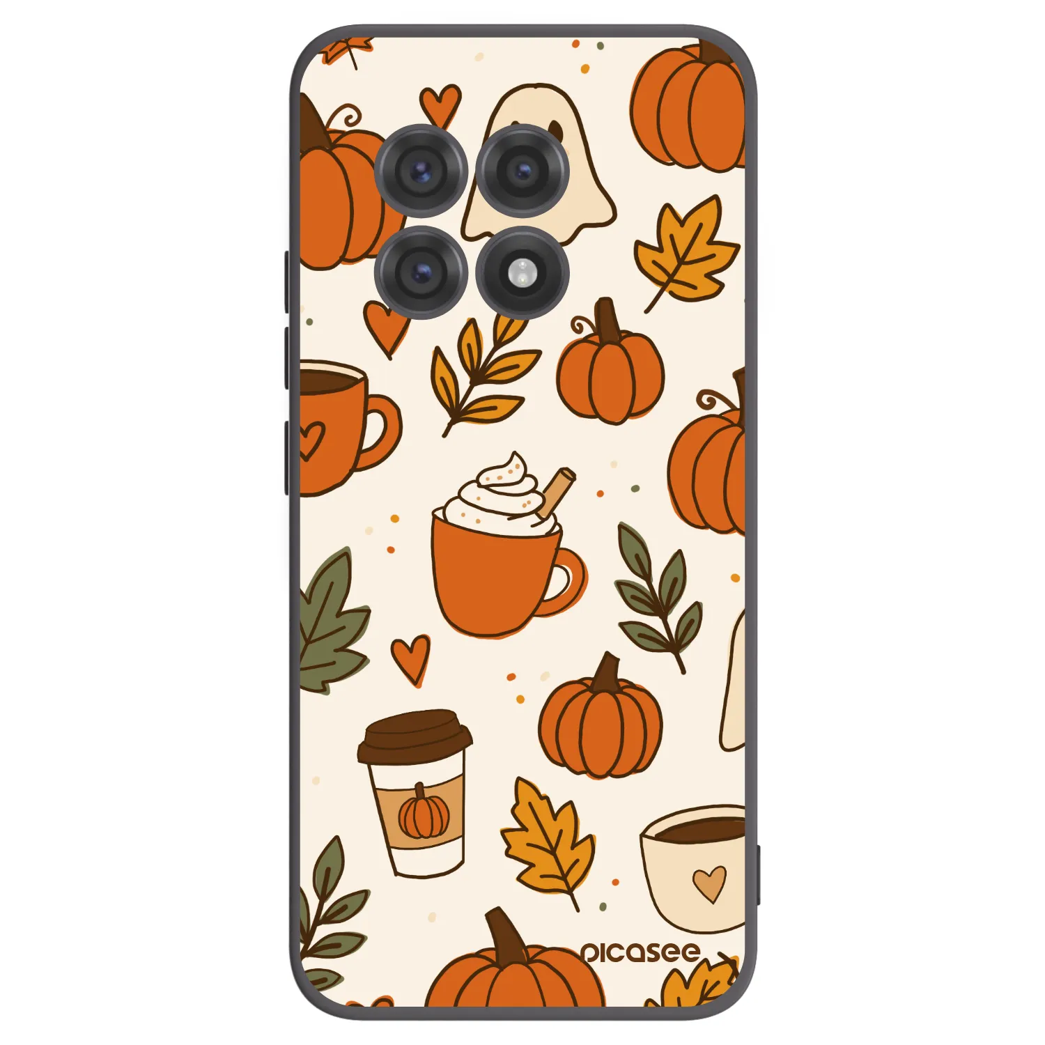 Picasee crna silikonska maskica za OnePlus 13R 5G - Fall vibes