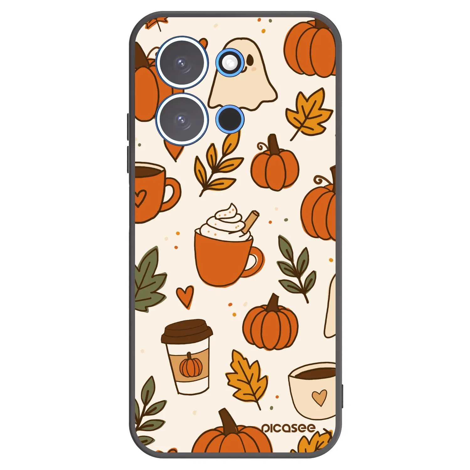 Picasee crna silikonska maskica za Xiaomi Redmi 15C 4G - Fall vibes