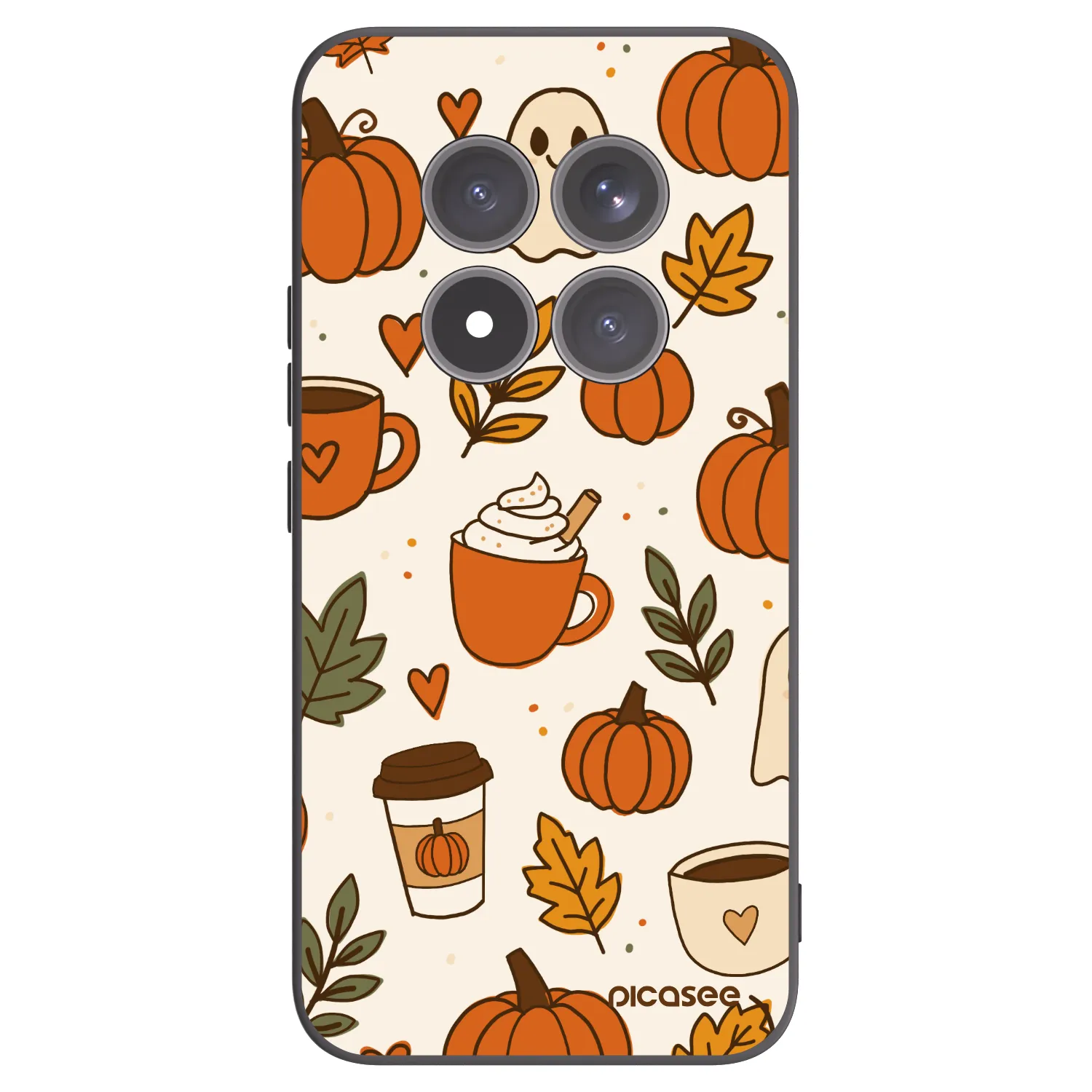 Picasee crna silikonska maskica za Xiaomi Redmi Note 15 Pro+ - Fall vibes