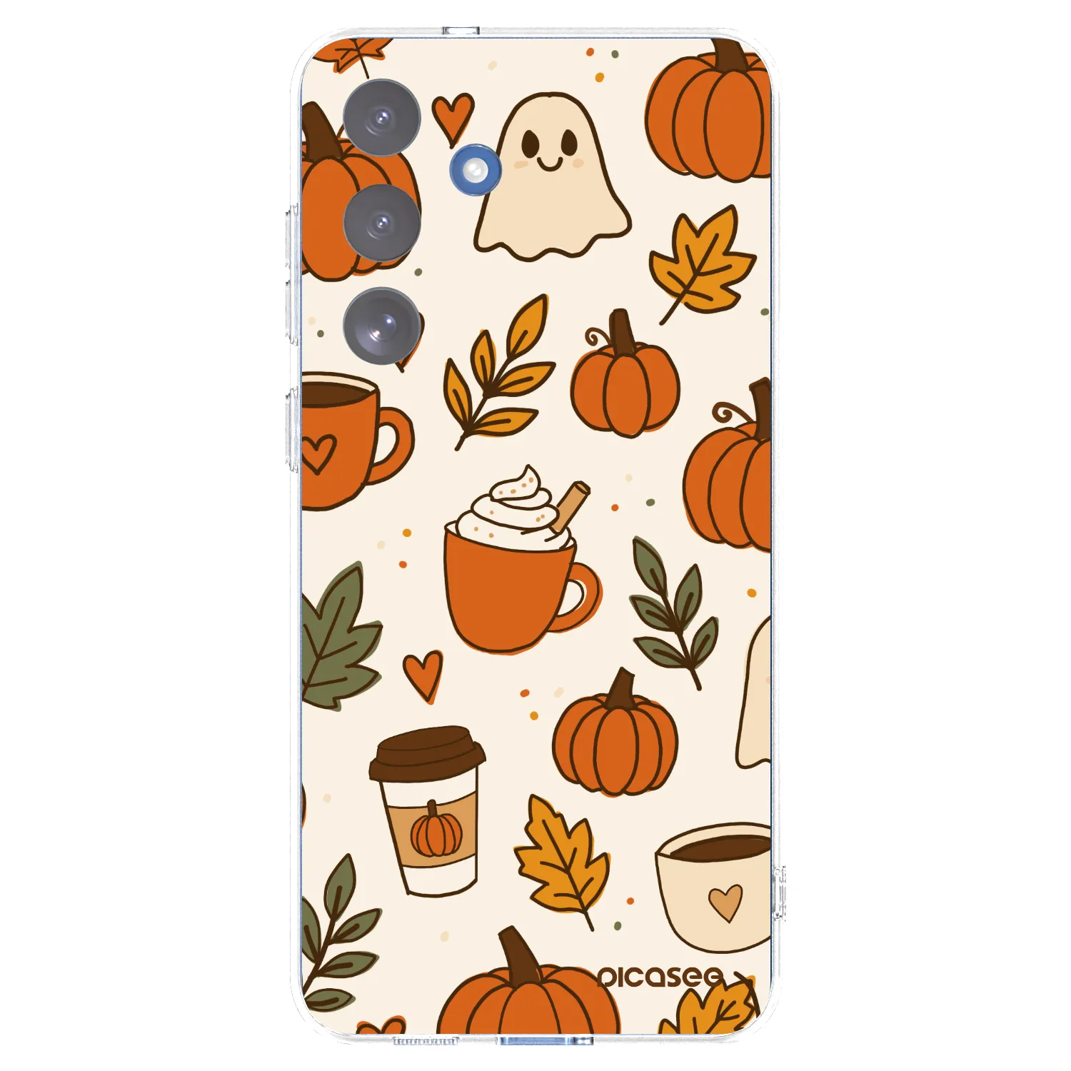 Picasee silikonska prozirna maskica za Samsung Galaxy S25 FE 5G - Fall vibes