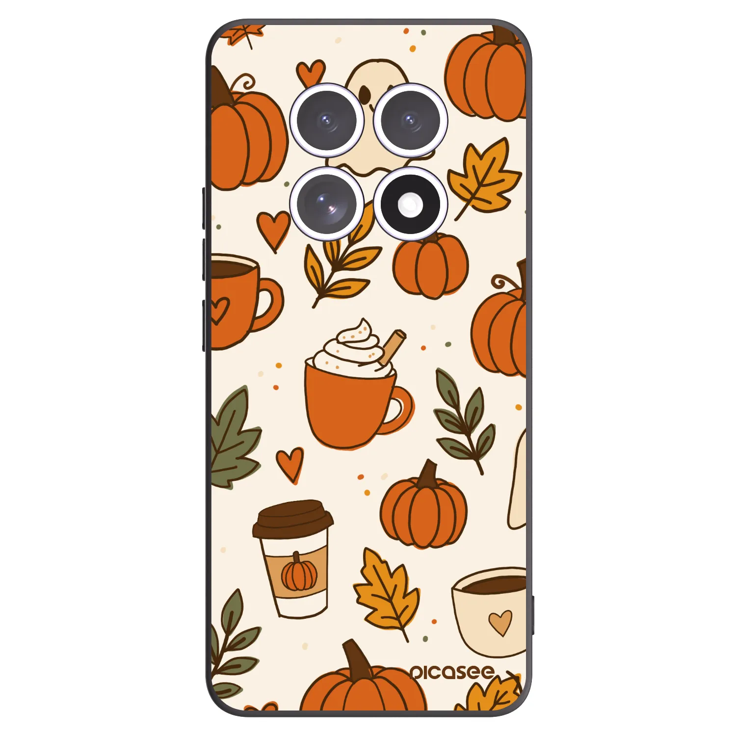 Picasee crna silikonska maskica za Xiaomi Redmi Note 15 4G - Fall vibes
