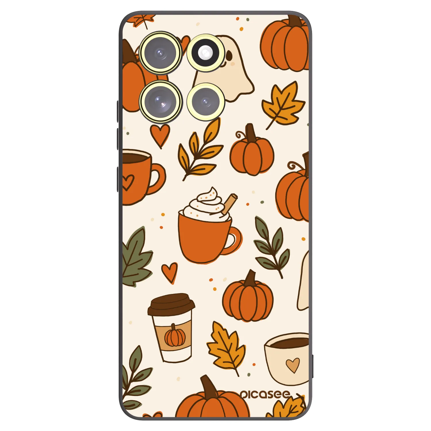 Picasee crna silikonska maskica za Motorola Moto G86 Power 5G - Fall vibes