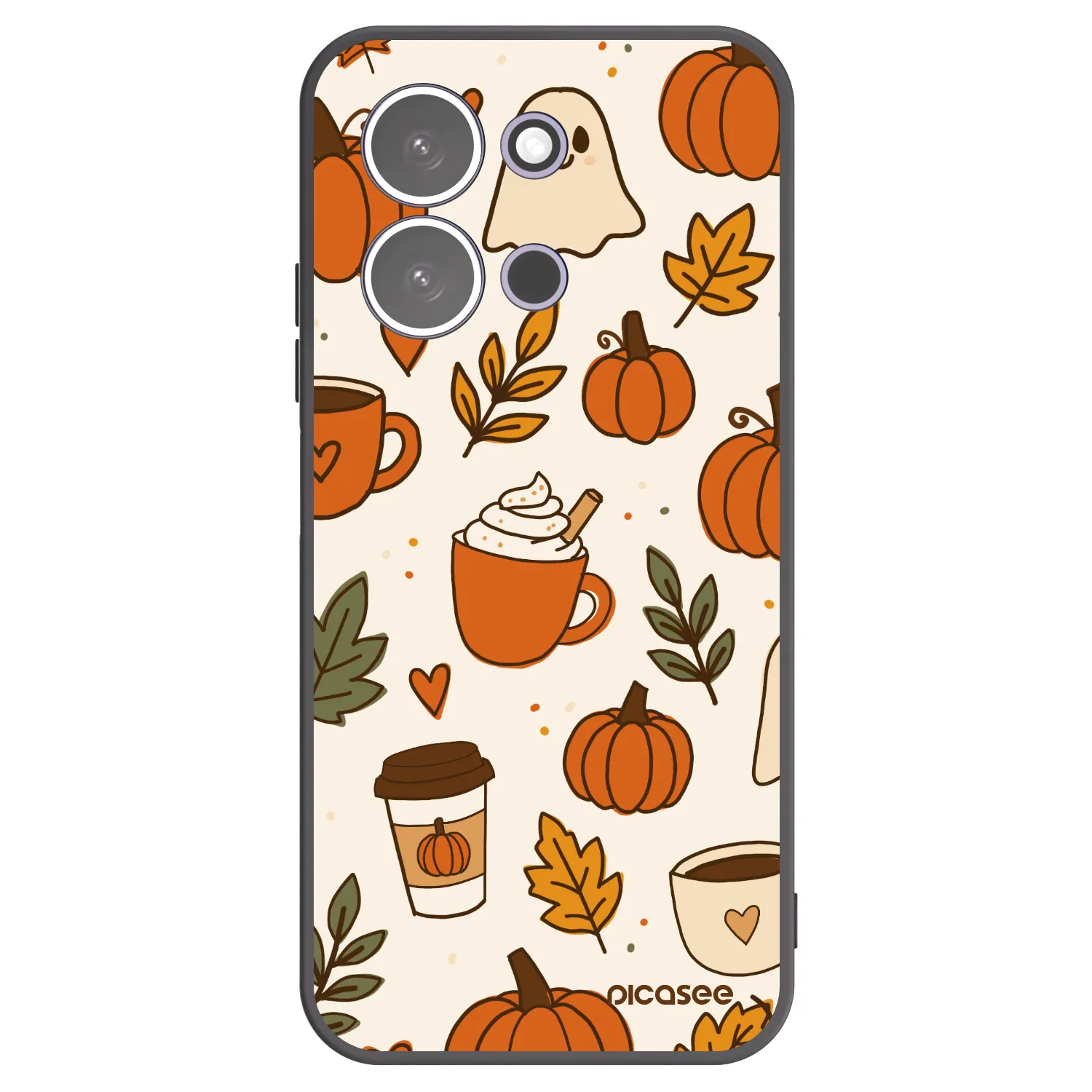 Picasee crna silikonska maskica za Xiaomi Redmi 15C 5G - Fall vibes