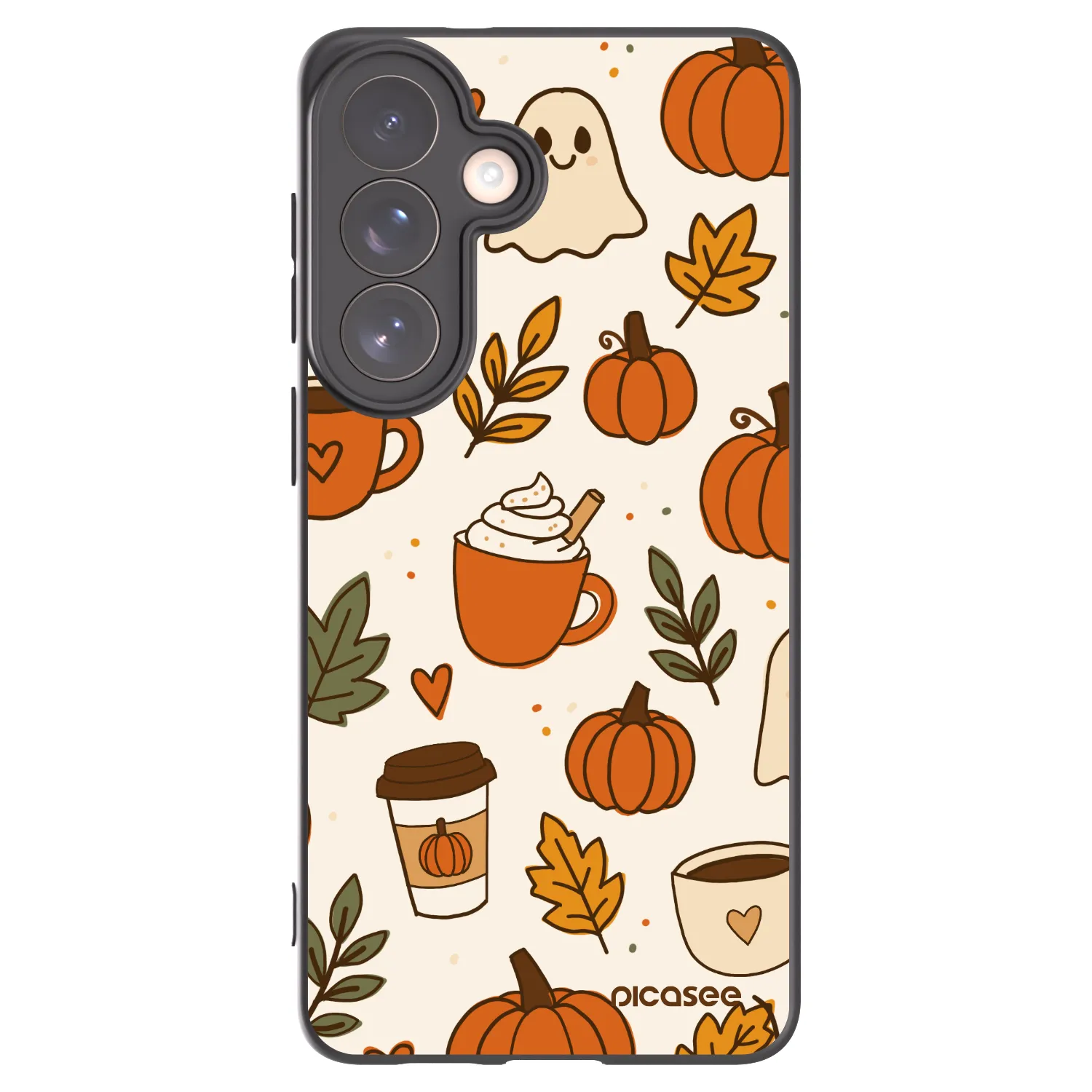Picasee crna silikonska maskica za Samsung Galaxy S26+ - Fall vibes