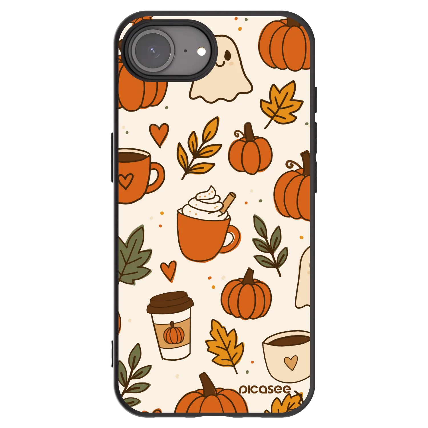 Picasee crna silikonska maskica za Apple iPhone 17e - Fall vibes