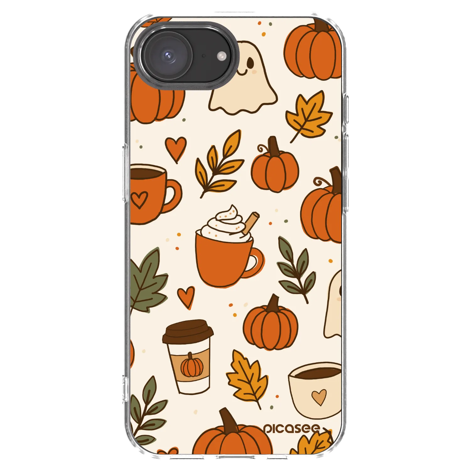 Picasee silikonska prozirna maskica za Apple iPhone 17e - Fall vibes