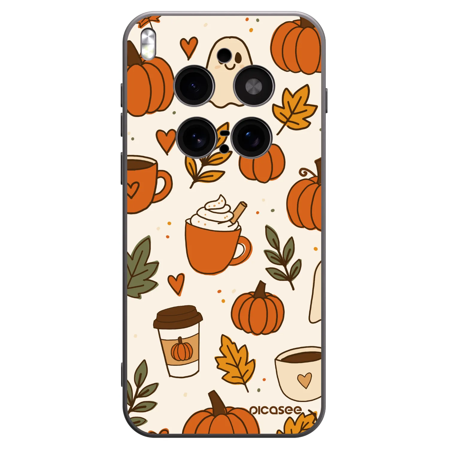 Picasee crna silikonska maskica za Vivo X300 Pro - Fall vibes